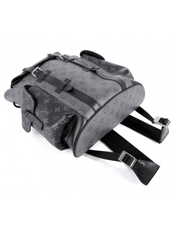 Louis Vuitton Backpack Monogram Eclipse Reverse Christopher MM Black Silver main image 7